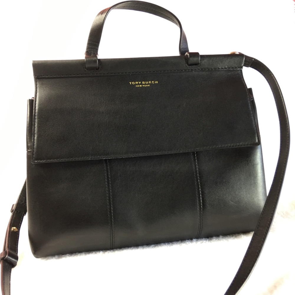 Tory Burch Full Size Block T Satchel Crossbody Bag